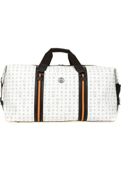 Monogram Beyaz Unisex Seyahat Çantası RH25 Duffle-Mn