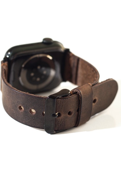Apple Watch Deri Kordon Saat Kayışı 38/40/41 mm - Hakiki Deri / El Yapımı