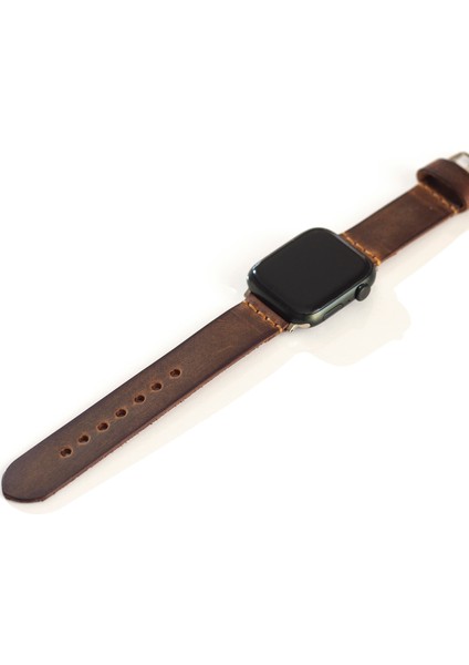 Apple Watch Deri Kordon 38/40/41 mm - Hakiki Deri / El Yapımı