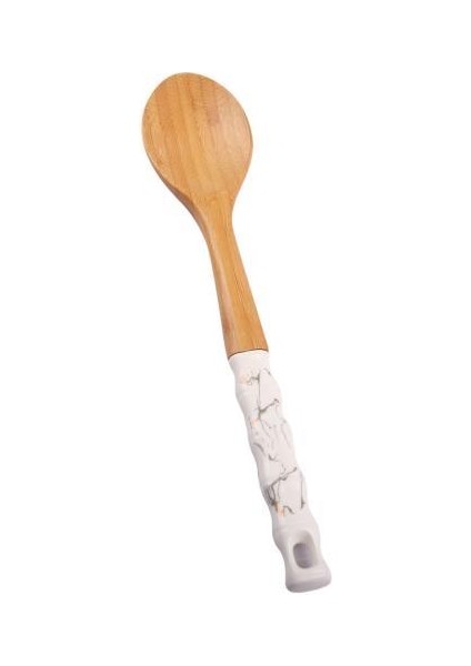 Beyaz Mermer Yassı Kaşık 32CM