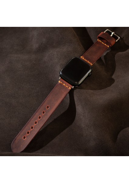 Apple Watch Deri Kordon 38/40/41 mm - Hakiki Deri / El Yapımı