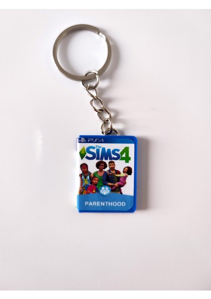 Sims 4 Minyatür Ps4 Oyun Kutusu Anahtarlık