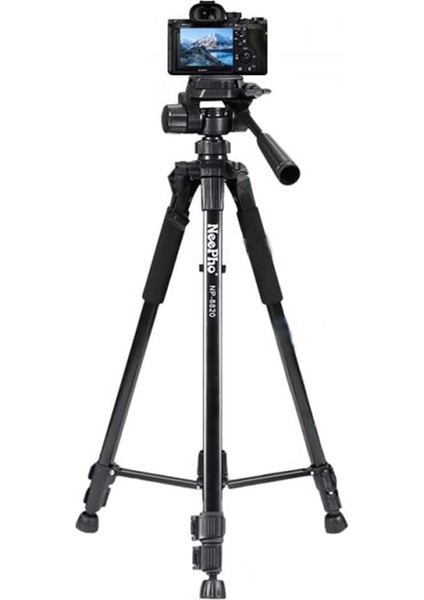 Neepho Tripod Aliminyum Gövdeli Profesyonel Telefon Tutucu Çantalı 150 cm Kamera Standı 3 Ayak