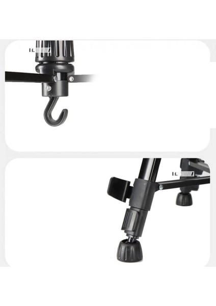 Neepho Tripod Aliminyum Gövdeli Profesyonel Telefon Tutucu Çantalı 150 cm Kamera Standı 3 Ayak