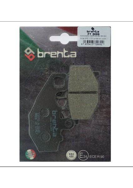 Kawasakı Versys 650 2014 ve Öncesi Arka Fren Balata Brenta
