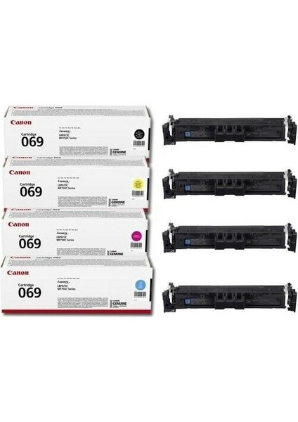 Canon CRG-067 Orjinal 4 Renk Toner Seti - Kutusuz LBP631 / MF651CDW / MF655CDW/MF657CDW