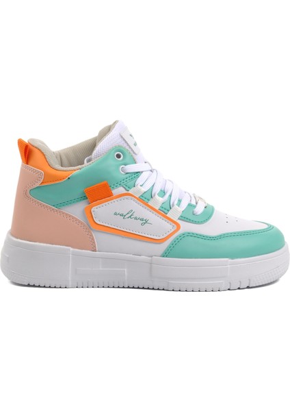 Nefertiti Beyaz-Su Yeşili Unisex Hi Sneaker