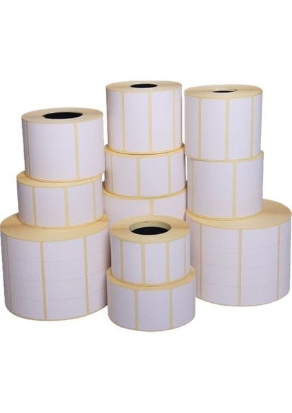 Etiket 40 x 80 mm 100.000 Adet Termal Barkod Etiketi 1.000 Sarımlı 100 Rulo