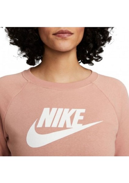 Kadın Sweatshirt Nike Nsw Essntl Polar Gx Crew Kirli Pembe BV4112 609 fırsatları