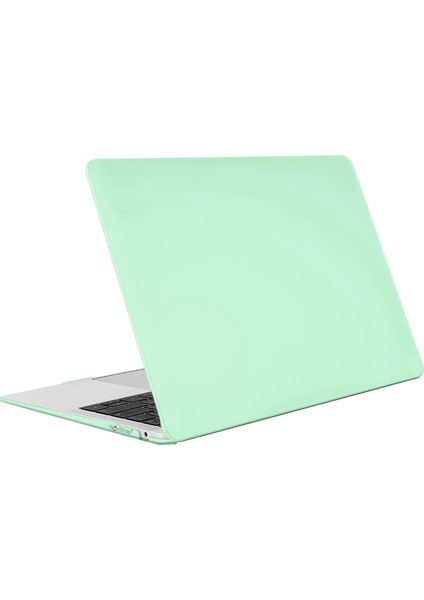 Apple MacBook Air M2 Çip A2681 13.6 Inç 2022 Uyumlu Kılıf Cream Hard Shell Rubber Kapak