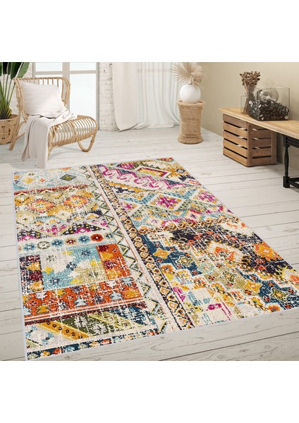 Dijital Baskı Yıkanabilir Kaymaz Taban Salon Halısı RVG0638