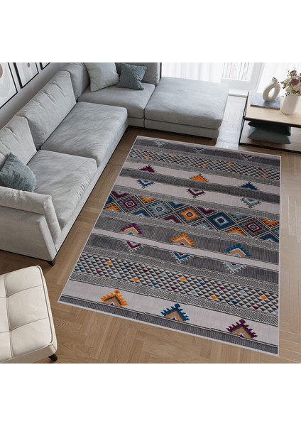 Dijital Baskı Yıkanabilir Kaymaz Taban Salon Halısı RVG0629