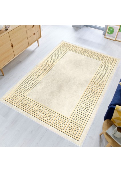 Dijital Baskı Yıkanabilir Kaymaz Taban Salon Halısı RVG0635