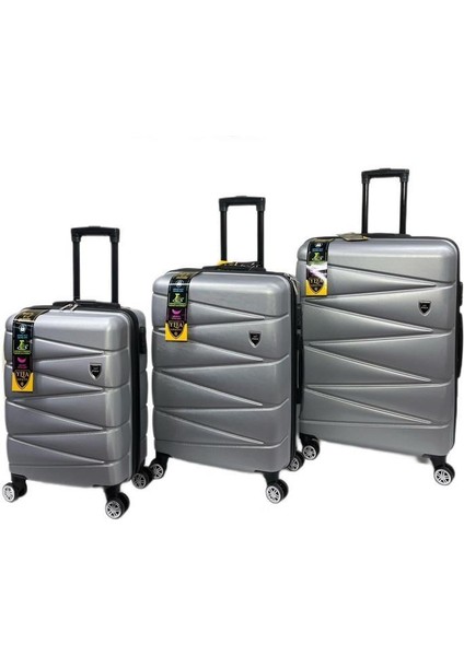 Yefa Kırılmaz Abs 3 Lü Valiz Seti Lüx