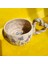 Blue Flowers Çiçek Desenli Kalp Kulplu El Yapımı Seramik Mug 200 ml 3