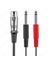 BK Teknoloji 3-Pin Xlr Dişi To 2 x 1/4 ''6.35MM Mono Erkek Trs Y Kablo - 30CM 3