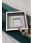25X25 cm Fotoğraf Bölümlü Siyah Yarı Gümüş Kaplı Verda Anı Çerçevesi-6 cm Derinlikli Anı Çerçevesi 1