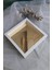 25X25 cm Verda Anı Gold Zeminli Isimli Çerçevesi-7 cm Derinlikli Anı Çerçevesi Gül Kutusu 1