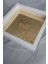25X25 cm Verda Anı Gold Zeminli Isimli Çerçevesi-7 cm Derinlikli Anı Çerçevesi Gül Kutusu 3