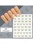 Nicole Diary 3D Reflektif Efekt Nail Art Sticker  Model - 6 (55881-6) 2