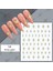 3D Reflektif Efekt Nail Art Sticker Model - 8 (55881-8) 2