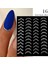 3D Reflektif Efekt Nail Art Sticker Model - 16 (55881- 16) 3