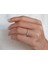 Pırlanta Taşlı İnce Yarım Tur Yüzük 0407R0180 4