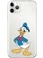 Apple iPhone 11 Pro Uyumlu Kapak Donald Duck Tasarımlı Şeffaf Silikon Kılıf 1