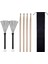 1 Takım 5A Maple Ahşap Drumsticks + Davul Tel Fırçalar + Davulcu Için Saklama Çantası (Yurt Dışından) 1