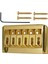 Tremolo Olmayan Sert Kuyruk Köprü Eyer Gitar Köprüsü Için 6 Dize Gitar Krom Gümüş (Yurt Dışından) 1