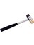Fret Çekiç 7/8 "çap Kafası -Uhmw ve Pirinç Kafa Gitar Luthier Hammer Sarı (Yurt Dışından) 5