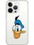 Apple iPhone 13 Promax Uyumlu Kapak Donald Duck Tasarımlı Şeffaf Silikon Kılıf 1