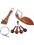 1 Takım Juube Ahşap 4/4 Keman Aksesuarları Chinrest Endpin Tuner Kuyruk Gut Dıy (Yurt Dışından) 1
