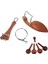 1 Takım Juube Ahşap 4/4 Keman Aksesuarları Chinrest Endpin Tuner Kuyruk Gut Dıy (Yurt Dışından) 2