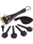 4/4 Keman Seti Abanoz Chinrest Ince Tuner Tuning Peg Tailgut Endpin Kiti (Yurt Dışından) 2