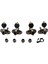Yedek Ukulele 2R2L Tuning Pegs Tuners Puro Gitarları Için Tuner Anahtar Düğmesi (Yurt Dışından) 2