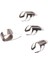 Set 4 Krom Gitar Parmak Picks & Thumb Pick Set Banjo Ukulele Gitar Için Set (Yurt Dışından) 2