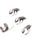 Set 4 Krom Gitar Parmak Picks & Thumb Pick Set Banjo Ukulele Gitar Için Set (Yurt Dışından) 5