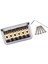 6 Strings Gitar Sabit Köprü Eyer Elektrikli / Puro Kutusu Gitar Krom Için (Yurt Dışından) 1