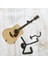2pack Yatay Gitar Duvar Askısı Duvar Montaj Tutucu Kayış ile Siyah Seçtikleri Siyah (Yurt Dışından) 2
