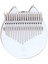 Yeni Sevimli 17 Anahtar Kalimba Şeffaf Mbıra Thumb Piano Klavye Enstrüman 157X130MM (Yurt Dışından) 1