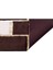 Beyaz Kahverengi Gold Bordürlü Peluş Halı 80 x 150 Cm 3