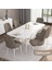 Concept Mdf Are Serisi 80 x 132 cm Açılabilir Üst Kalite Yemek Mutfak Masası Takımı 6 Sandalyeli 2