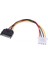 30 cm Sata 15 Pin Erkek To 4 Pin Dişi Molex Power Kablo 1