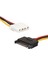 30 cm Sata 15 Pin Erkek To 4 Pin Dişi Molex Power Kablo 2