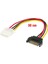 30 cm Sata 15 Pin Erkek To 4 Pin Dişi Molex Power Kablo 4