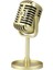 Klasik Retro Vintage Stil Mikrofon Prop Fotoğraf Sahne Eski Mic Altın Sahne (Yurt Dışından) 1