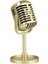 Klasik Retro Vintage Stil Mikrofon Prop Fotoğraf Sahne Eski Mic Altın Sahne (Yurt Dışından) 2