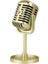 Klasik Retro Vintage Stil Mikrofon Prop Fotoğraf Sahne Eski Mic Altın Sahne (Yurt Dışından) 3