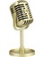 Klasik Retro Vintage Stil Mikrofon Prop Fotoğraf Sahne Eski Mic Altın Sahne (Yurt Dışından) 4